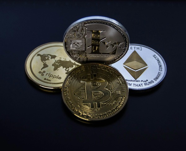 Xrp, bitcoin, litecoin and ethereum coins